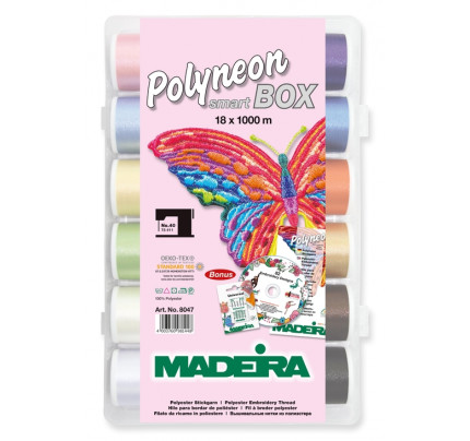 Box 18 Filati da ricamo Madeira rayon 1000mt