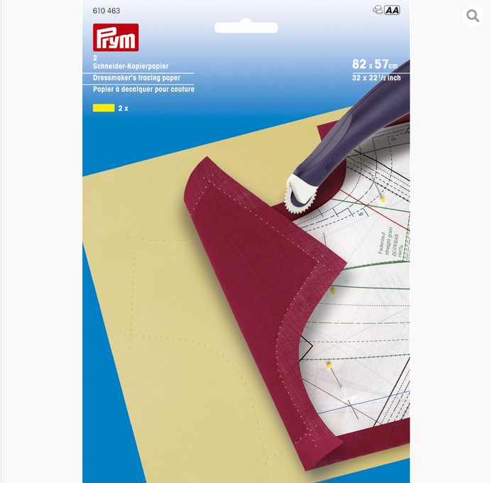 Carta per ricalco a mano giallo Prym cod. 610463