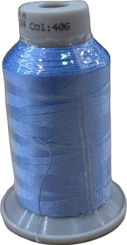 Filato per ricamo – 1000mt – Azzurro carta da zucchero codice 406