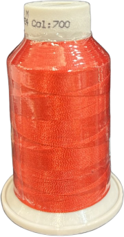 Filato per ricamo – 1000mt. – Rosso fragola  codice 700