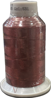 Filato per ricamo – 1000mt. – Rosso bordeaux codice 531