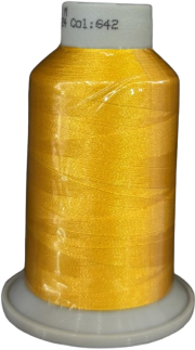 Filato per ricamo – 1000mt. – Giallo fiamma codice 642