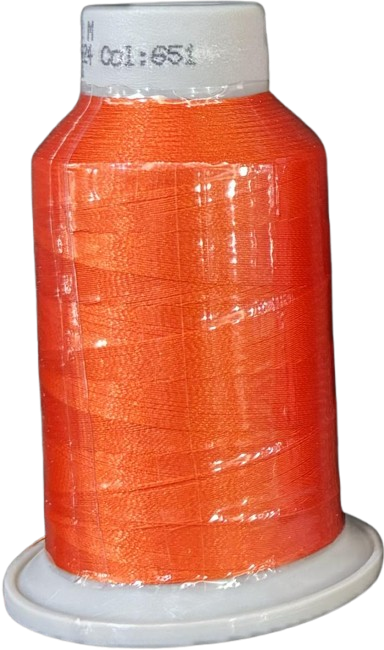Filato per ricamo – 1000mt. – Arancione papaya codice 651