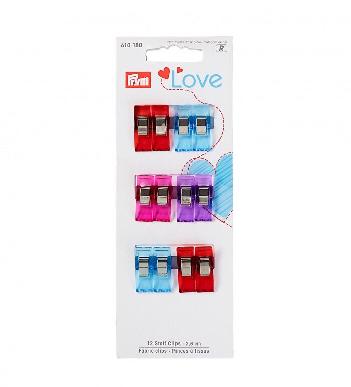 Clips per tessuti 2,6 cm 12Pz Prym cod.610180
